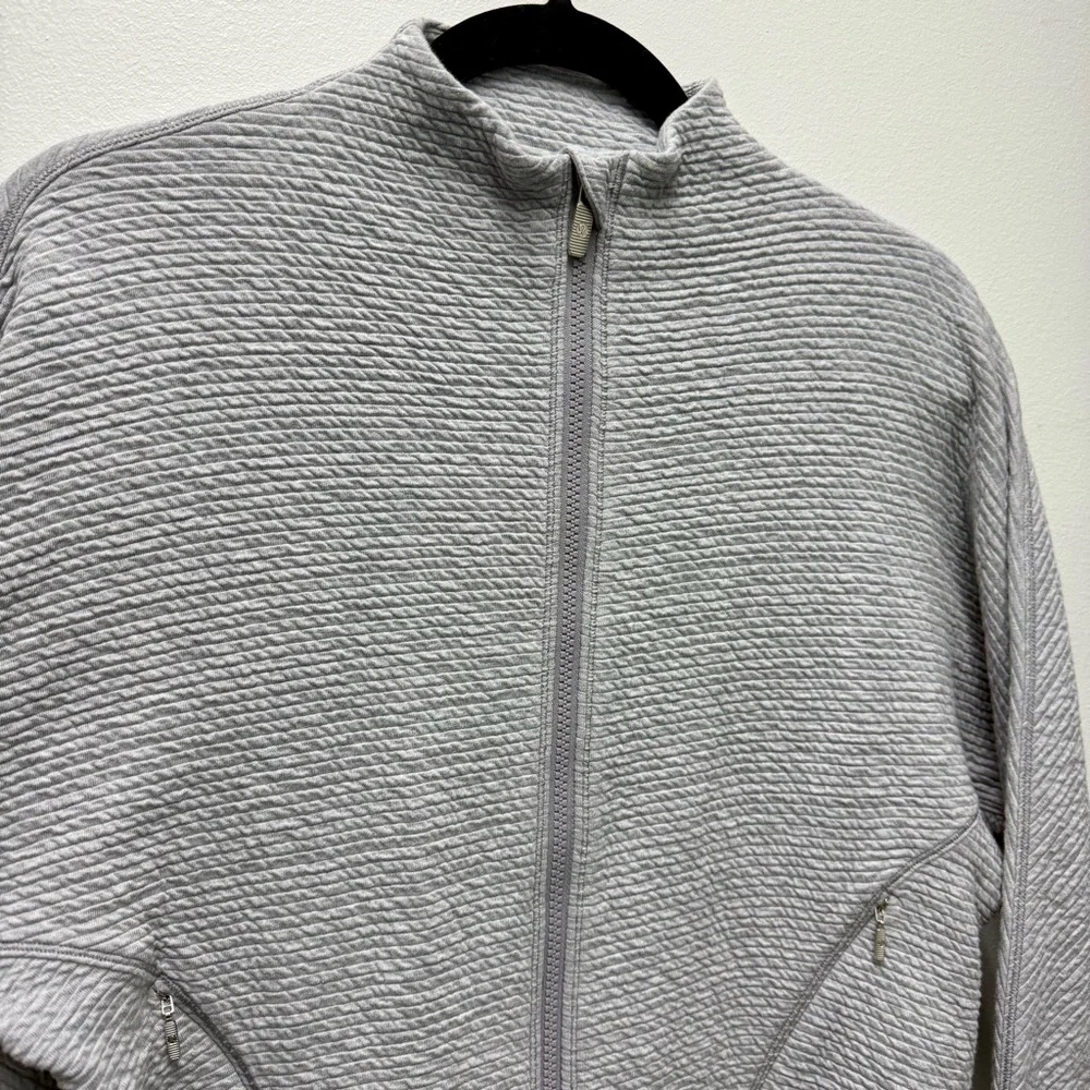 Lululemon Easy Going Jacket Heathered Silverscreen Grey | Size 4